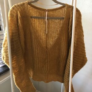 Free People Cropped Sweater